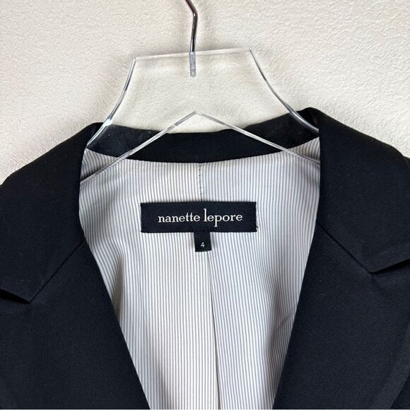 Nanette Lepore Black Blazer Office Vintage y2K jacket - Picture 3 of 6
